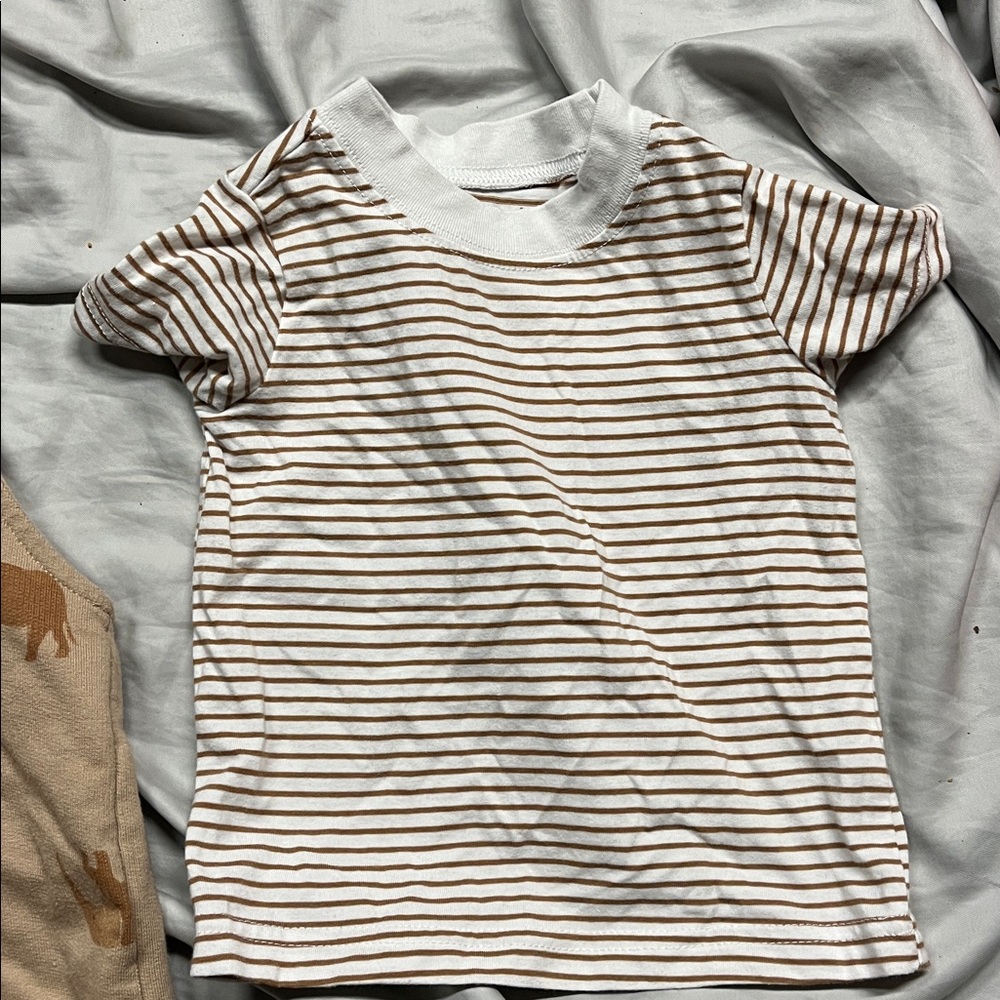 Carter's Striped Baby Romper - Picture 3 of 4